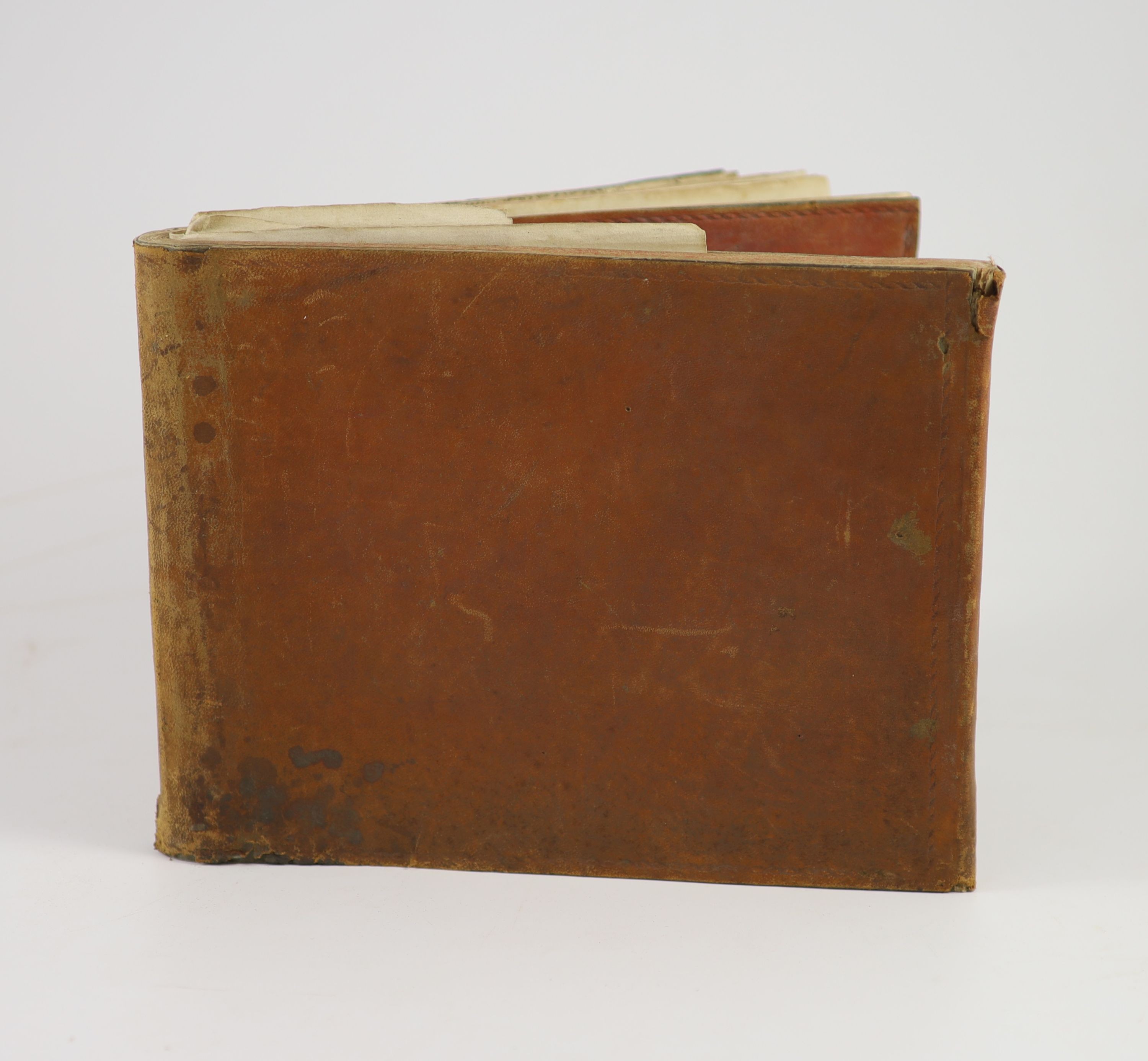 Taylor, George and Skinner, Andrew - Taylor and Skinner’s Survey and Maps of the Roads of North Britain, with 61 engraved strip maps, in ragged edged calf binding, London, 1776